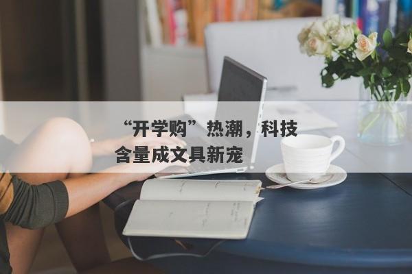 “开学购”热潮，科技含量成文具新宠