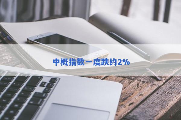 中概指数一度跌约2%