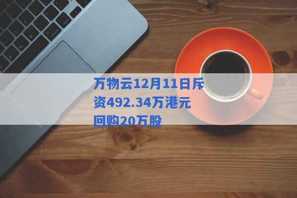 万物云12月11日斥资492.34万港元回购20万股