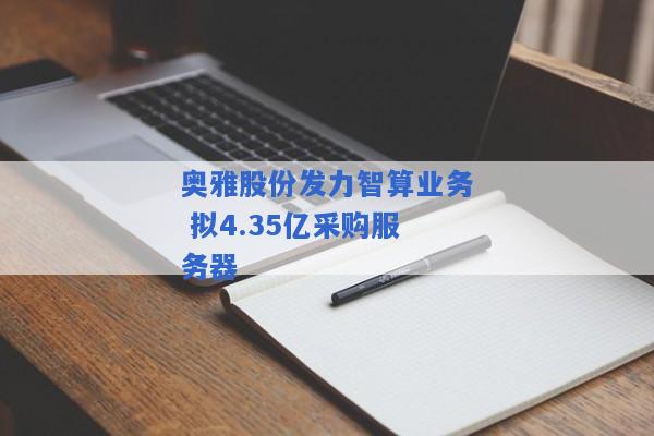 奥雅股份发力智算业务 拟4.35亿采购服务器