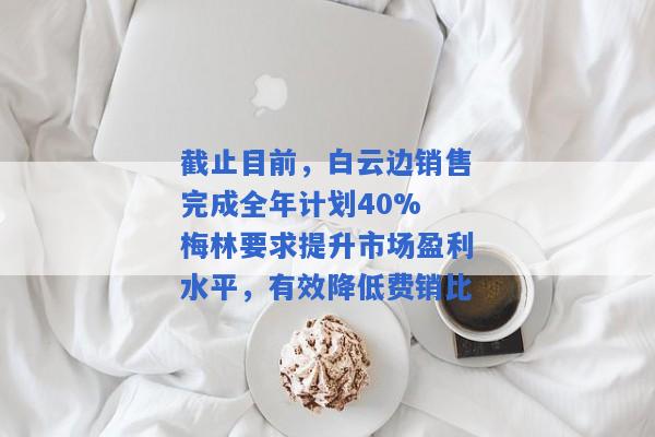 截止目前，白云边销售完成全年计划40% 梅林要求提升市场盈利水平，有效降低费销比