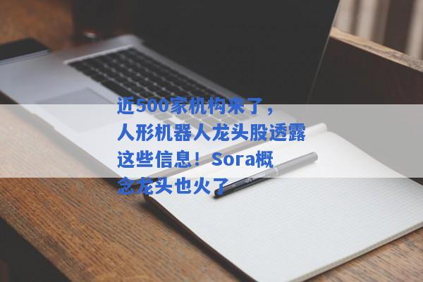 近500家机构来了，人形机器人龙头股透露这些信息！Sora概念龙头也火了