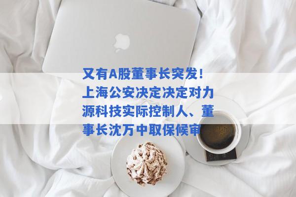 又有A股董事长突发！上海公安决定决定对力源科技实际控制人、董事长沈万中取保候审