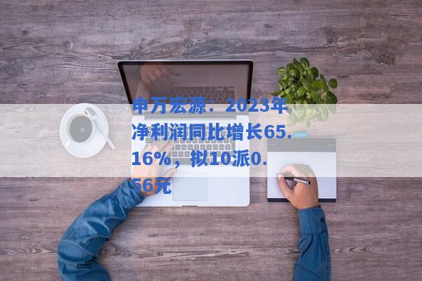 申万宏源：2023年净利润同比增长65.16%，拟10派0.56元